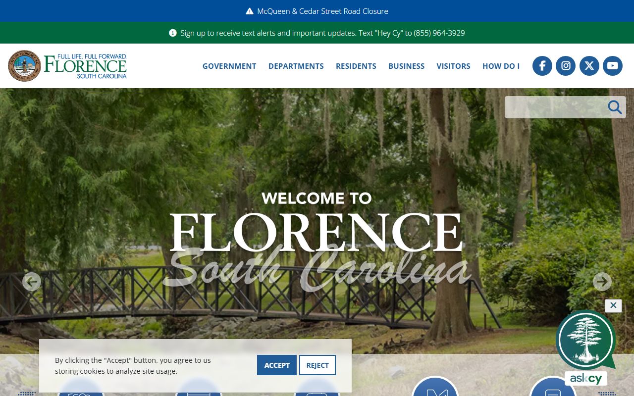 Florence family court records city of Florence official