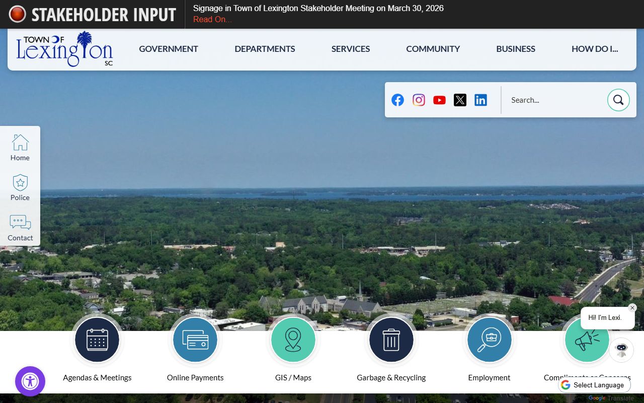 Lexington family court records town of Lexington official