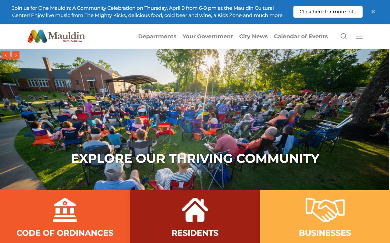 Mauldin family court records city of Mauldin official