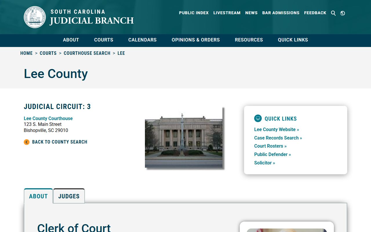 Lee County family court records courthouse directory
